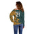 Custom South Africa Rugby Off Shoulder Sweater The Springboks Mascot Sporty Version - Wonder Print Shop