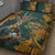 Custom South Africa Rugby Quilt Bed Set The Springboks Mascot Sporty Version - Wonder Print Shop