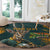 Custom South Africa Rugby Round Carpet The Springboks Mascot Sporty Version