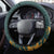 South Africa Rugby Steering Wheel Cover The Springboks Mascot Sporty Version - Wonder Print Shop