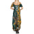 Custom South Africa Rugby Summer Maxi Dress The Springboks Mascot Sporty Version - Wonder Print Shop