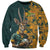 Custom South Africa Rugby Sweatshirt The Springboks Mascot Sporty Version - Wonder Print Shop