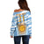 Custom Vamos Argentina Off Shoulder Sweater The Pumas Rugby Mascot Sporty Version - Wonder Print Shop