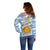 Custom Vamos Argentina Off Shoulder Sweater The Pumas Rugby Mascot Sporty Version - Wonder Print Shop