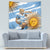 Custom Vamos Argentina Tapestry The Pumas Rugby Mascot Sporty Version