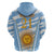 Custom Vamos Argentina Zip Hoodie The Pumas Rugby Mascot Sporty Version - Wonder Print Shop