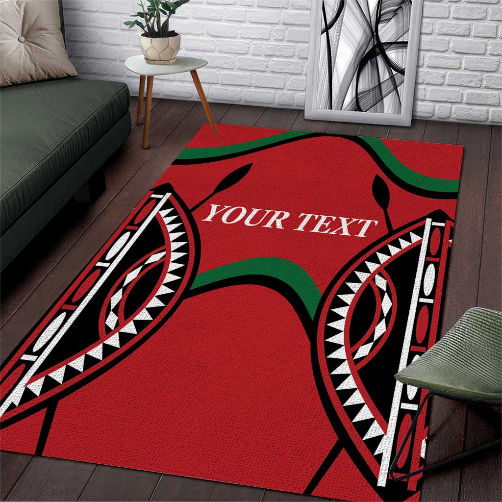 Custom Kenya Rugby Area Rug Summer Paris 2024