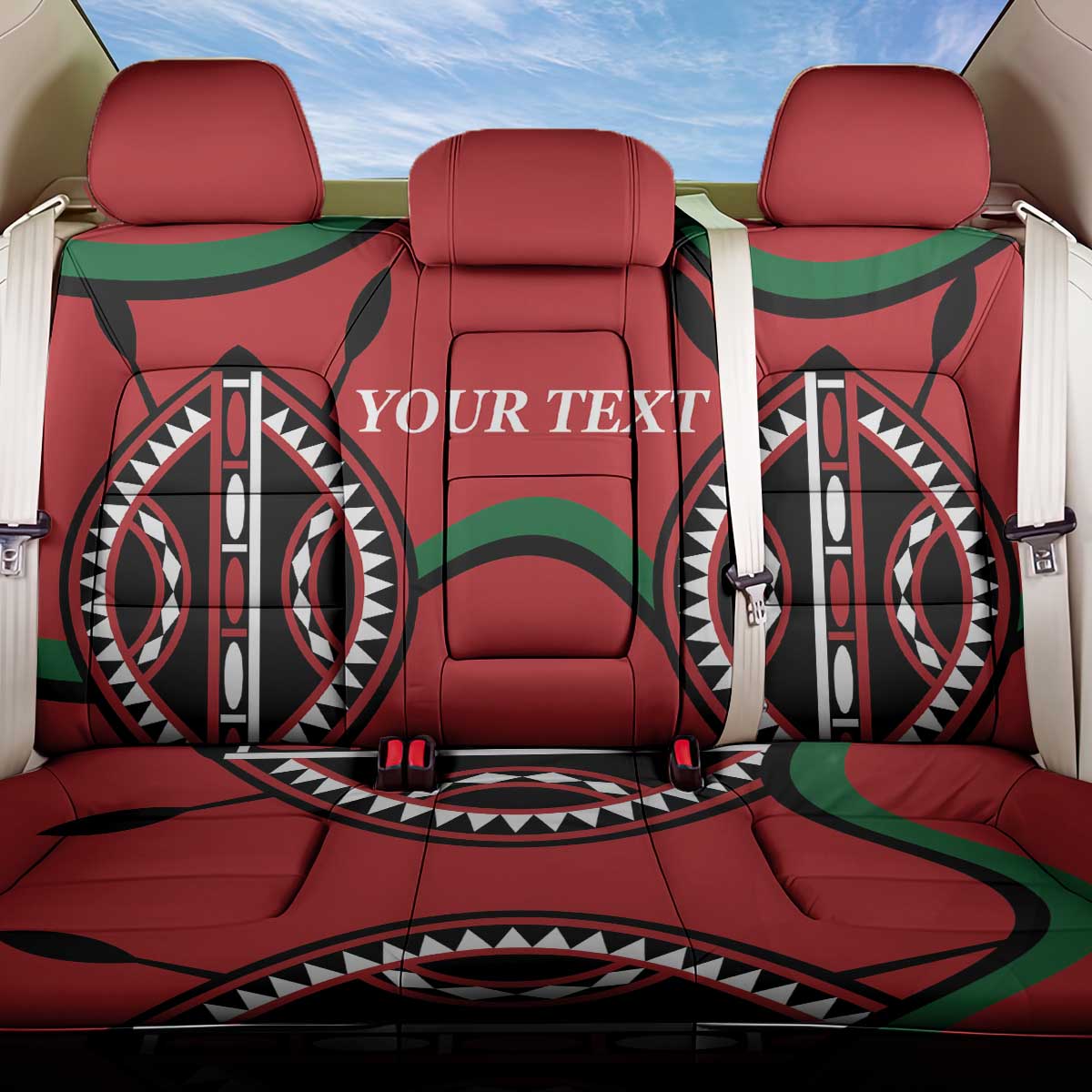 Custom Kenya Rugby Back Car Seat Cover Summer Paris 2024