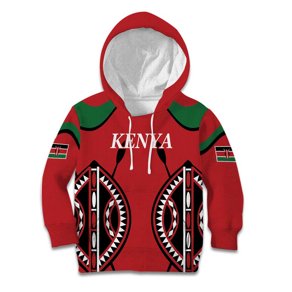 Custom Kenya Rugby Kid Hoodie Summer Paris 2024