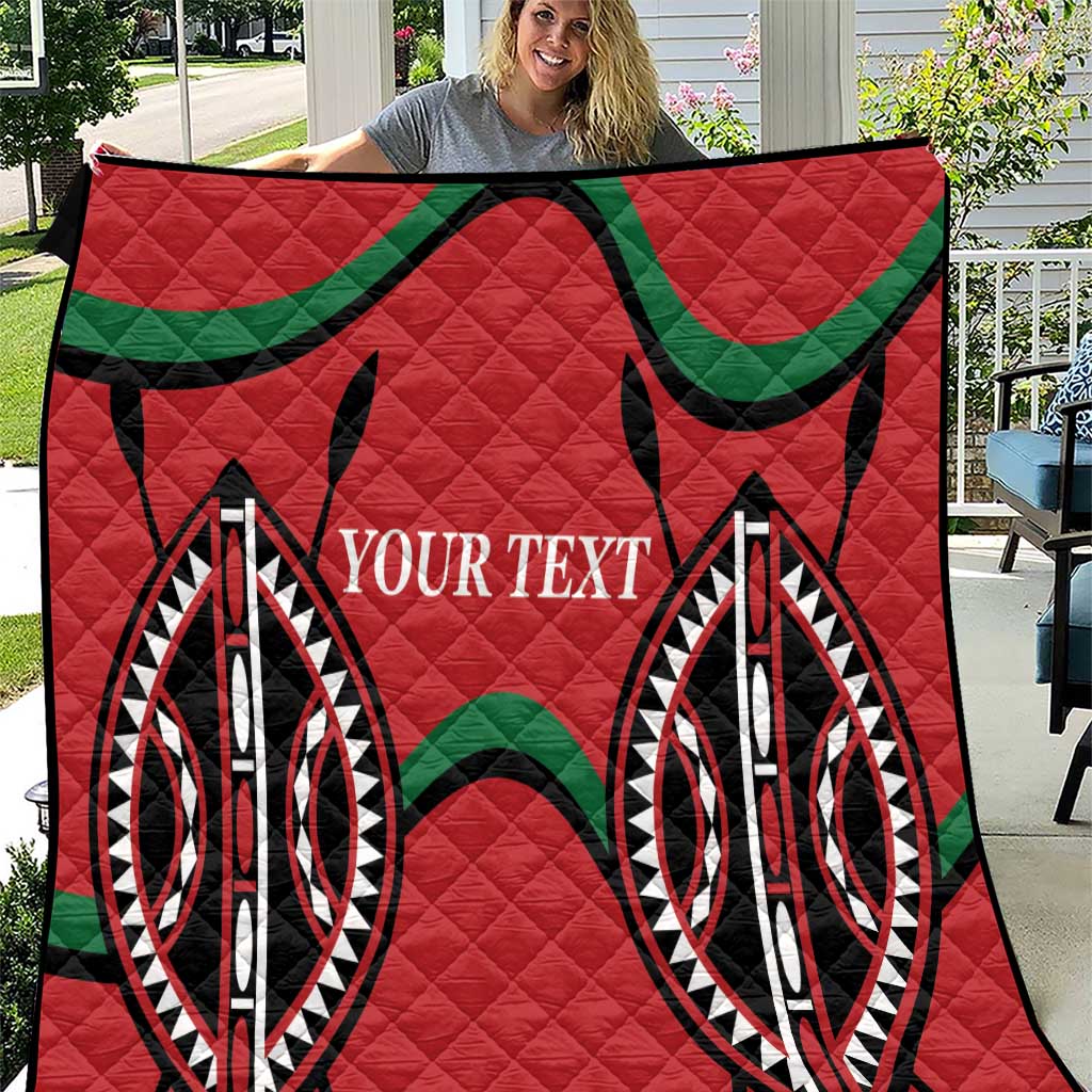 Custom Kenya Rugby Quilt Summer Paris 2024