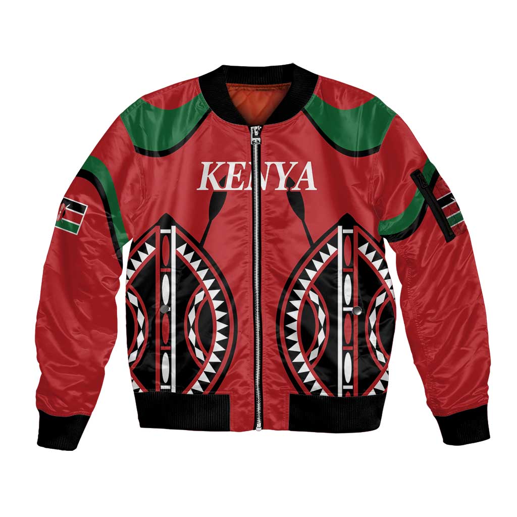 Custom Kenya Rugby Sleeve Zip Bomber Jacket Summer Paris 2024