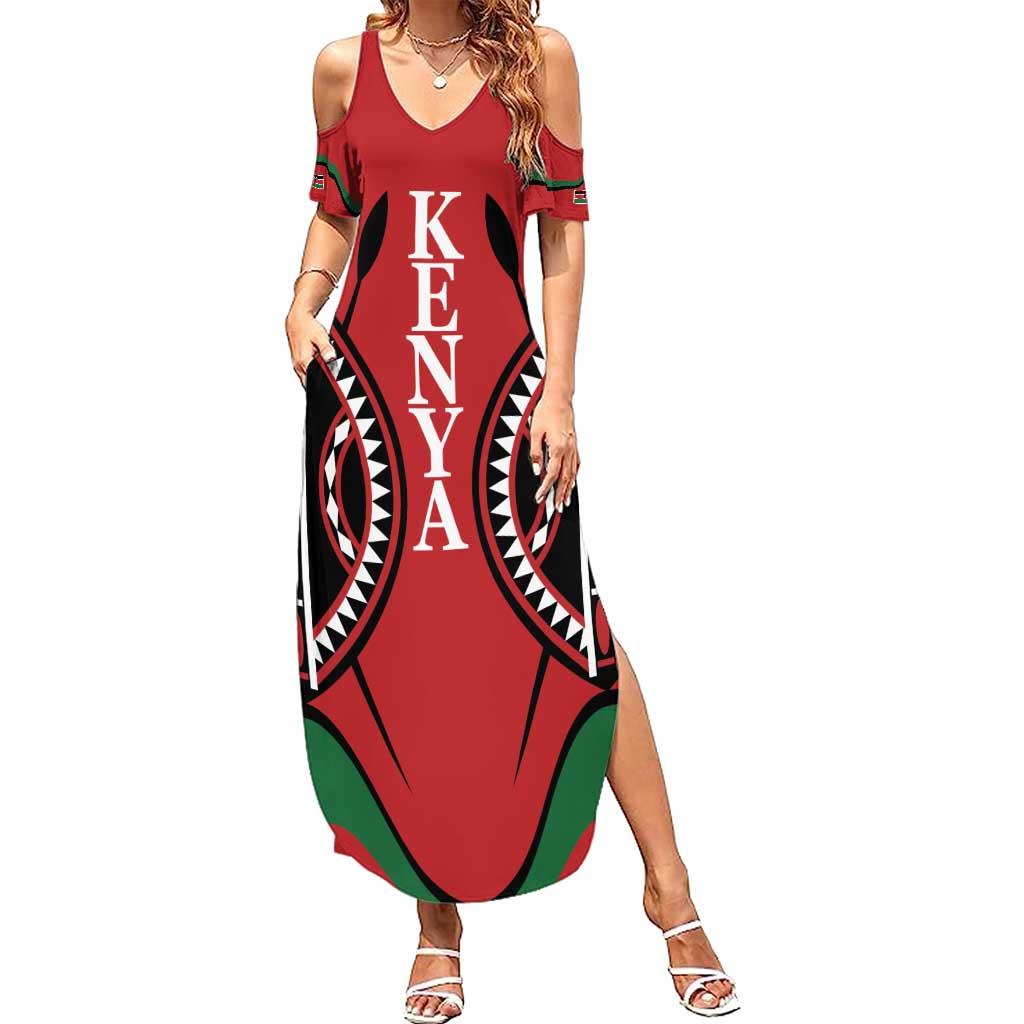 Custom Kenya Rugby Summer Maxi Dress Summer Paris 2024