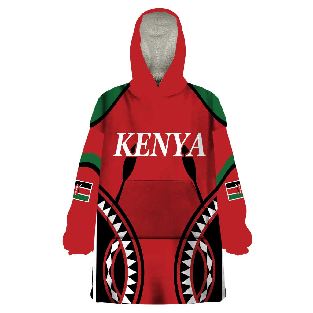 Custom Kenya Rugby Wearable Blanket Hoodie Summer Paris 2024