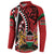 Kenya With African Shield Button Sweatshirt