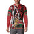 Kenya With African Shield Button Sweatshirt