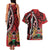 Kenya With African Shield Couples Matching Tank Maxi Dress and Hawaiian Shirt