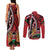 Kenya With African Shield Couples Matching Tank Maxi Dress and Long Sleeve Button Shirt