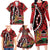 Kenya With African Shield Family Matching Long Sleeve Bodycon Dress and Hawaiian Shirt