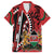 Kenya With African Shield Family Matching Long Sleeve Bodycon Dress and Hawaiian Shirt