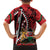 Kenya With African Shield Family Matching Off The Shoulder Long Sleeve Dress and Hawaiian Shirt