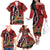 Kenya With African Shield Family Matching Off The Shoulder Long Sleeve Dress and Hawaiian Shirt