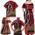 Kenya With African Shield Family Matching Off Shoulder Maxi Dress and Hawaiian Shirt