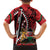 Kenya With African Shield Family Matching Off Shoulder Short Dress and Hawaiian Shirt