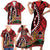 Kenya With African Shield Family Matching Short Sleeve Bodycon Dress and Hawaiian Shirt