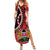 Kenya With African Shield Family Matching Summer Maxi Dress and Hawaiian Shirt