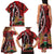 Kenya With African Shield Family Matching Tank Maxi Dress and Hawaiian Shirt