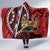 Kenya With African Shield Hooded Blanket