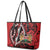 Kenya With African Shield Leather Tote Bag