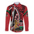 Kenya With African Shield Long Sleeve Button Shirt