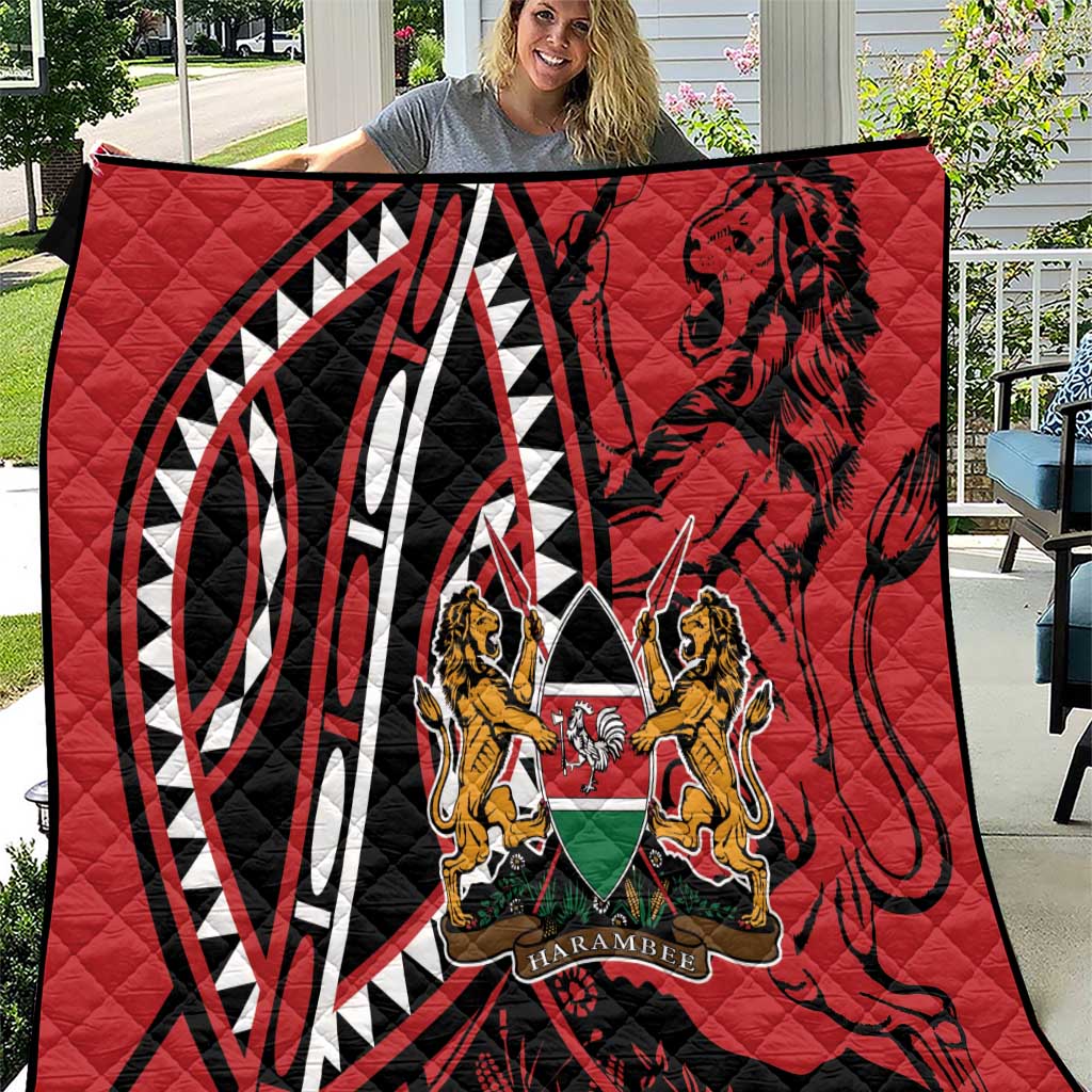 Kenya With African Shield Quilt