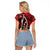 Kenya With African Shield Raglan Cropped T Shirt