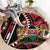 Kenya With African Shield Round Carpet