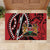 Kenya With African Shield Rubber Doormat