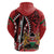 Kenya With African Shield Zip Hoodie