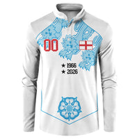 England World Champions 2026 Custom Button Sweatshirt Three Lions Second Star Retro Style