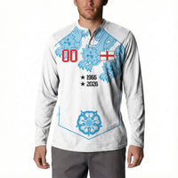 England World Champions 2026 Custom Button Sweatshirt Three Lions Second Star Retro Style