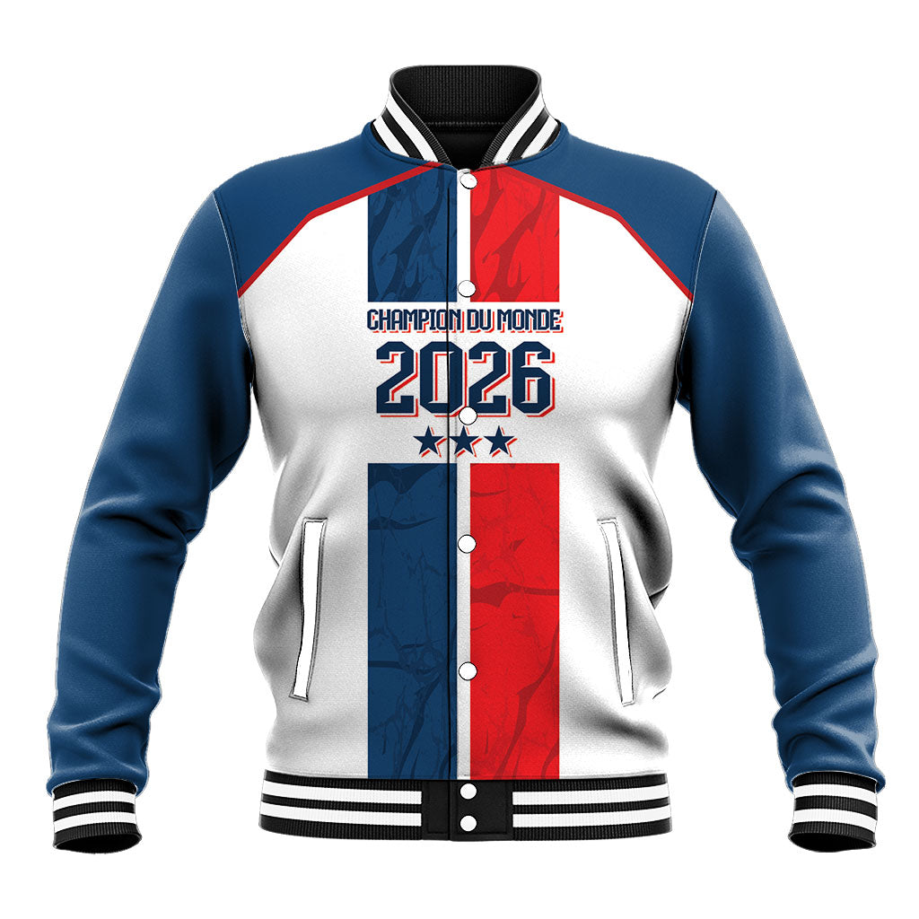 France Champion du Monde 2026 Custom Baseball Jacket Allez les Bleus