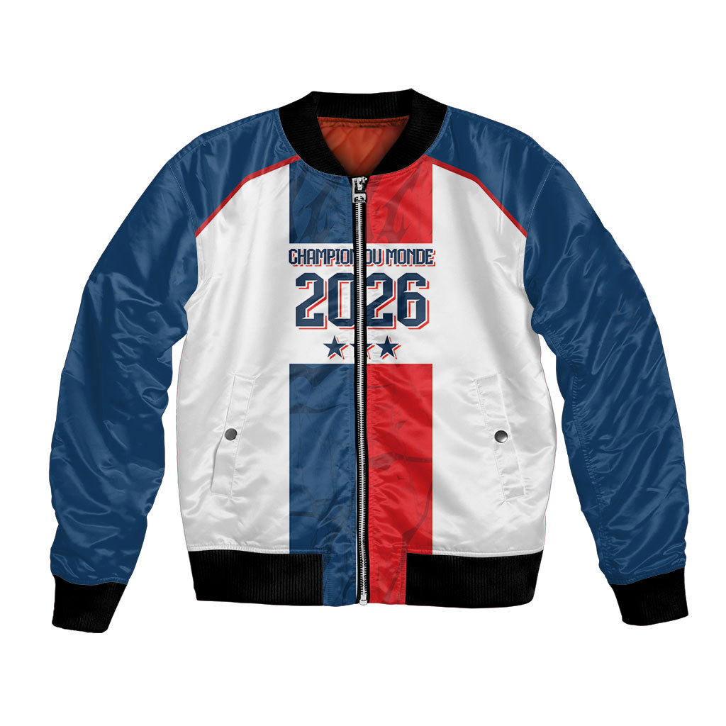 France Champion du Monde 2026 Custom Bomber Jacket Allez les Bleus