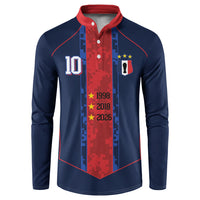 France Champion du Monde 2026 Custom Button Sweatshirt Les Bleus Third Star Retro Style