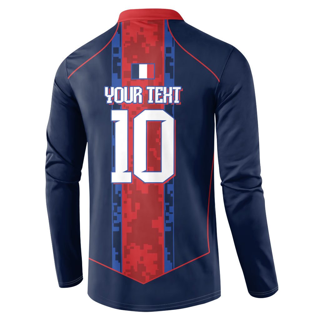 France Champion du Monde 2026 Custom Button Sweatshirt Les Bleus Third Star Retro Style