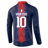 France Champion du Monde 2026 Custom Button Sweatshirt Les Bleus Third Star Retro Style