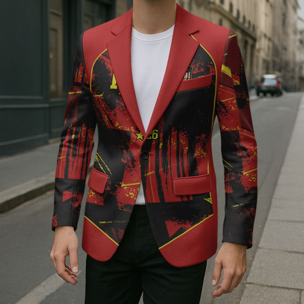 Spain Campeon del Mundo 2026 Custom Blazer Espana Second Star Retro Style
