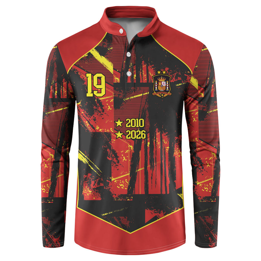 Spain Campeon del Mundo 2026 Custom Button Sweatshirt Espana Second Star Retro Style