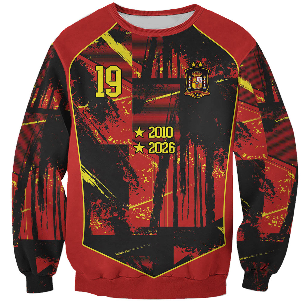 Spain Campeon del Mundo 2026 Custom Sweatshirt Espana Second Star Retro Style