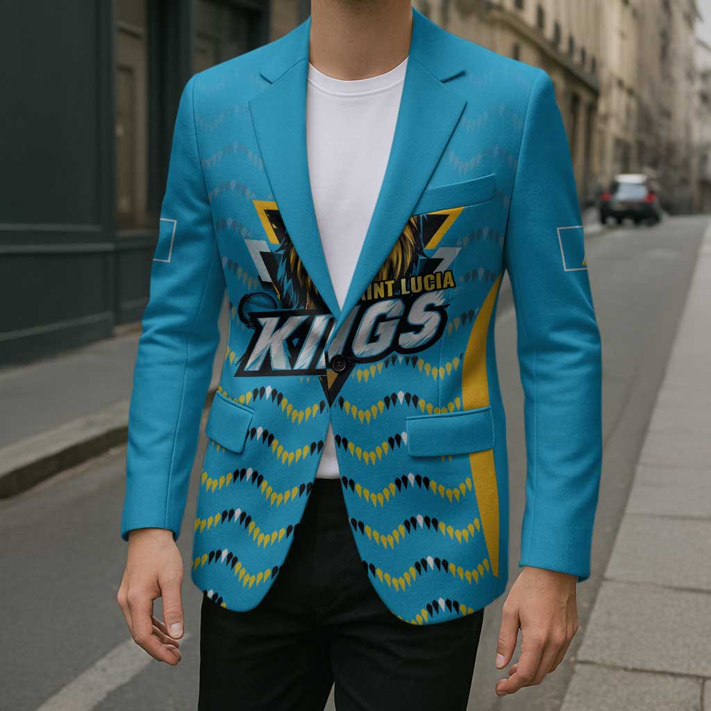 Custom Caribbean Cricket Saint Lucia Blazer Glory is Ours Kings Rule 2025 - Wonder Print Shop