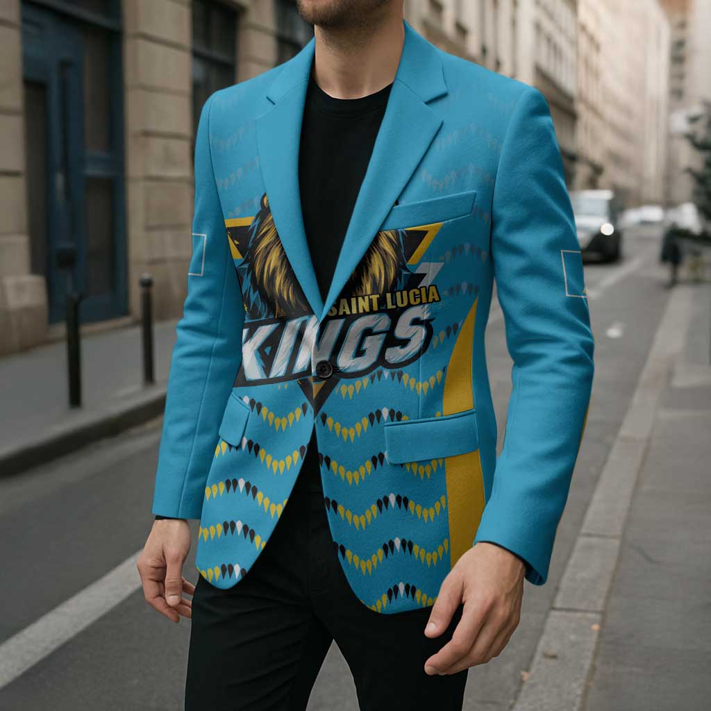 Custom Caribbean Cricket Saint Lucia Blazer Glory is Ours Kings Rule 2025 - Wonder Print Shop